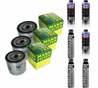 3xMANN-FILTER Ölfilter-w 712/95 + 3xLiqui Moly pro-Line Lavaggio Motore / 3x