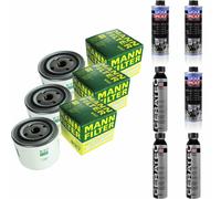 3xMANN-FILTER Ölfilter-w 917+3xLiqui Moly pro-Line Lavaggio Motore / 3x Cera Tec