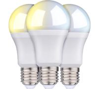 3xSmart Home Lampadina LED E27 Luce Bianca Fredda e Calda App Alexa e Google 9W