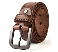 3ZHIYI Cintura Uomo 100% Vera Pelle di bufalo