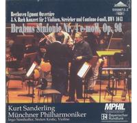 ブラームス:交響曲第4番、ベートーヴェン:「エグモント」序曲、J.S.バッハ:2台のヴァイオリンのための協奏曲