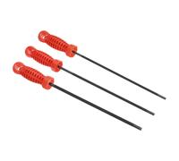 4.0/4.8/5.5mm Motosega Catena Affilo Lima,1Set/3pz Rotonda con Plastica Manico