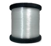 4.000 Metri di Filo di Nylon Trasparente, 1 mm, Ligne de Pêche, Fil de Perles, Artigianale, Couture, Fil en Plastique (0,6 mm, Trasparente 2)