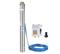4" 1.5HP pompa for pozzi profondi sommergibile da pozzo + cavo 40 m,Elevata Stabilità