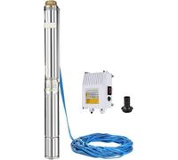 4 "1.5hp Pompa per Pozzi Profondi Pompa Sommergibile per Acqua Pompa da Pozzo Cavo da 40 M