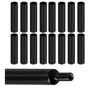 4:1 Guaina Termorestringente,Termorestringente per Cavi Elettrici,Guaine Termorestringenti,Tubo Termoretrattile con Adesivo,per Collegamento dei Cavi Elettrici,12.5cm*16pcs,2m di Lunghezza(Ø4mm,Nero)