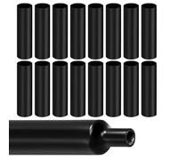4:1 Guaina Termorestringente,Termorestringente per Cavi Elettrici,Guaine Termorestringenti,Tubo Termoretrattile con Adesivo,per Collegamento dei Cavi Elettrici,12.5cm*16pcs,2m di Lunghezza(Ø8mm,Nero)