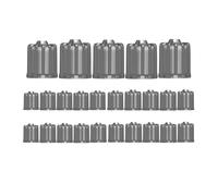 4/10/25/50Pcs Tire Valve Stem Caps, With O Rubber Ring, Tyre Stem Covers Compatible With Cars SUVs Bike Bicycle Trucks Motorcycles(Gray-25Pcs)