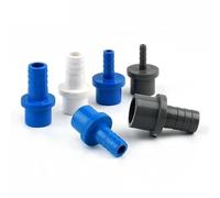 4~10 Pz 20~32mm a 5/8/10/12/14/16/18/20/25mm Tubo in PVC Connettore rapido Tubo duro Plastica Pagoda Giunto Adattatore for tubi Raccordi(OD 25mm to 12mm,White(4Pcs))