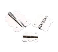 4/10 pz Cerniere a Farfalla con viti Argento 25mm-40mm 4 Fori Mobili Petto Contenitore di Gioielli in Legno Vino Regalo Caso Retro Decor In Lega(4sets 30x27mm)