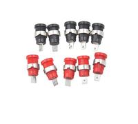 4/10 Pz/lotto 4mm Montaggio A Pannello Binding Post Connettore Banana Presa jack Femmina Colore Rosso E Nero(10pcs C)