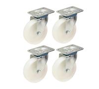 4-100mm 10.2cm Nylon Rotelle - Resistente Girevole Rotella Set 150kg Ogni