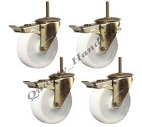 Bullone a ruota frenato con foro per bullone in nylon in acciaio inossidabile...