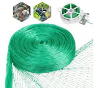 4×10m Rete Anti Piccioni Kit, Rete Anti Uccelli con 20m di Cinturini, Rete Antigrandine per Orto, Versatile per Piante, Semi d’Erba, Coperture per Laghetti e Recinzioni da Giardino (Verde)