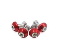 4/10pezzo M6x19mm Diametro Filettatura Moto Targa Telaio Viti Bulloni Tappi Universale Hardware Kit Fissaggio Modifica Accessori Pièce