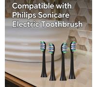 4/12/20 Pezzi Compatibili Con Spazzolini Elettrici Phi-Lips Sonicare Testine di Ricambio, Testine di Ricambio Spazzolini Compatibili Con Phi-Llips 2100, 4100, 4300, 5100, 5300, 6100, 6500, 7000, 7300,