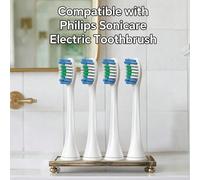 4/12/20 Pezzi Testine di Ricambio Compatibili con Spazzolino Elettrico Phi-Lips Sonicare, Testine di Ricambio per Spazzolino Compatibili con Phi-Llips Diamond Clean 1100, 2100, 4100, 4300, 5100, 5300,