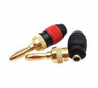4/12/50 Pezzi Spine a Banana for Cavo for Altoparlanti Connettori a Banana for Amplificatore for Altoparlanti Audio Placcati in Oro(12 Pieces)