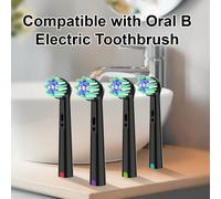 4/12 pezzi Testine di ricambio compatibili con spazzolino elettrico OralB Cross Clean, ricariche per testine di spazzolino compatibili con spazzolini elettrici Oralb Pro Series Bianco - 12 pezzi,Bianc