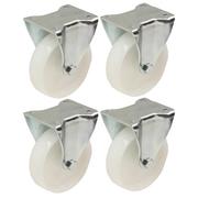 4 - 125mm 12.7Cm nylon rotelle - resistente fisso rotelle Set