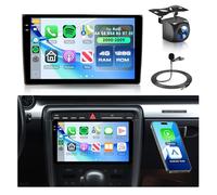 4+128G Autoradio Android per Audi A4 S4 RS4 B6 B7 8E 2000-2009 9" Schermo INCell Touchscreen Radio con Carplay Wireless Android Auto Mirror Link Navi GPS Bluetooth WiFi FM/RDS/EQ Telecamera Posteriore