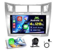 4+128G Autoradio Android per Toyota Yaris/Vizi 2005-2011 Wireless Carplay 9''Incell Schermo per Auto Android Auto WiFi Touchscreen Bluetooth5.0 GPS Retrocamera