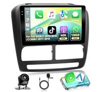 4+128G Motorsi Autoradio per Fiat Doblo 2010-2015 Combo 2011-2018, 9’’ 1280p HD Incell Touchscreen 2 Din Autoradio Android 15 Radio stereo,Carplay, Bluetooth 5.0/GPS/WiFi/2USB e 720P AHD Fotocamera
