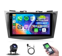 【4+128G】Podofo 9" Autoradio 2 Din per Suzuki Swift 2011-2017 senza fili Carplay&Android Auto,Radio Stereo con Touchscreen Navi-GPS WIFI Bluetooth FM/RDS Mirror link Telecamera Posteriore AHD