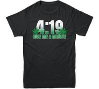 4-19 Give Me A Minute 420 Pot Stoner Smoker Kush Weed Funny Men's T-Shirt