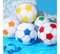 4/2/1 pezzi Pallone da calcio gonfiabile in PVC per spiaggia, pallone da calcio gonfiabile per acqua, palla per sport acquatici all'aperto, pallone da calcio gonfiabile a tema Coppa del Mondo, essenzi