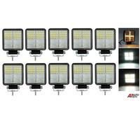 4.2 " LED Work Luce X10 Croce DRL Guida Nebbia 12-24V Bianco Ambra Auto Raggio