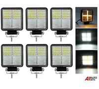 4.2 " LED Work Luce X6 Croce DRL Guida Nebbia 12-24V Bianco & Ambra Car Flood