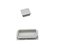 4/2 pz Rettangolo Quadrato Bianco Tappo Interno in Plastica Mobili Tappi di Livellamento Sedia Gamba del Tavolo Tappo di Copertura Calzini e Calzettoni Tappo di Chiusura(20x20mm,4 PCS)