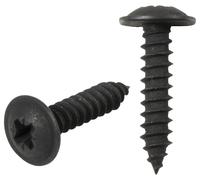 4.2 X 12.5mm Pozidriv Flangia Testa Nera Galvanizzato Viti Autoavvitanti 50 Pack