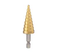 4-20 mm/4-32 mm Dual Range HSS Step Drill Bit System | Self-Centering Split Point Tip & Anti-Slip Hex Shank for Burr-Free Metal/Wood/Plastic Cutting (4-20)