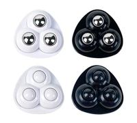 4-20 pezzi rotelle for mobili pesanti mini ruote girevoli rotazione a 360 ° ruota universale puleggia adesiva for scatola di immagazzinaggio domestica(3 Rings White,4Pcs)
