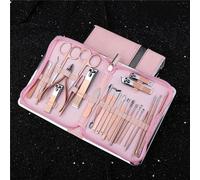 4-26pcs Stainless Steel Nail Clippers Set Scissores Tweezer Ear Pick Multi-Function Daily Hand Foot Care Tools Set,16PCS,A (26pcs A)