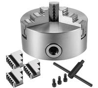 4" 3-Jaw Self-Centering Chuck Lathe Milling Internal External Grinding Machines