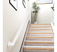 4,3 m Bianco Ferro Battuto Scala il Parete In Metallo Ringhiera In Acciaio Zincato per Scale Tubo Stair Rail Elegante Parete Balaustra