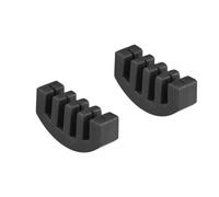4/4 3/4 1/2 1/4 1/8 Violino Spalla Resto Pieghevole Piedi Violino Pratica Muto Violino Parti (Color : 2PCS Violin Mute BK)