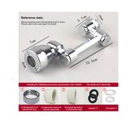 -4-4 Aeratore per rubinetto girevole universale da 1080 per lavello, testa di spruzzo universale D