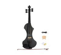 4/4 Full Size Pickup Per Violino Elettrico Muto Preamplificatore Installato Brazilwood Bow Custodia Per Violino Cavo Audio Violino Nero