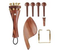 4/4 Jujube Wood Violin Tarchpiece Targhetto Fine Tuning Tuning Pegs Chin Pin End End Pin Violino Accessori Accessorio Violin