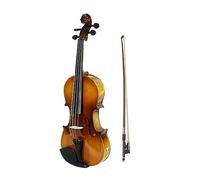 4/4 Kit Violino Elettrico Acustico A Grandezza Naturale Per Violino In Legno Massello Di Abete Rosso Con Set Di Accessori Per Violino In Legno