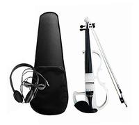 4/4 kit violino elettroacustico in legno massello elettrico silenzioso violino stile tiglio corpo tastiera in ebano pioli bianchi