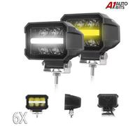 4.4 " LED Work Luce Barra Pois Ambra Guida Indicatore Lampada X6 Camion 12V 24V