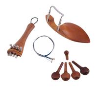 4/4 Parti per violino Mentoniera Cordiera per accordatura Peg con kit corde per