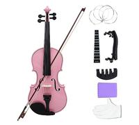 4/4 Principianti Violino Rosa Pannello In Acero Violino Con Custodia Corde Per Arco Spalla Parti Parti Adatto Per Lezioni Di Musica Studio (Color : 4-4 violin set)