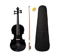 4/4 Violin A Grandezza Naturale Sound E Violino Elettrico Body In Legno Massello Accessori Per Ebano Di Alta Qualità Violino Elettrico Nero violino principianti