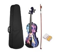 4/4 Violino Acustico A Grandezza Naturale In Legno Di Abete Rosso Top In Acero Tastiera A Scorrimento Posteriore Con Custodia Per Il Trasporto Arco Per Studenti Principianti (Color : Pattern 2)